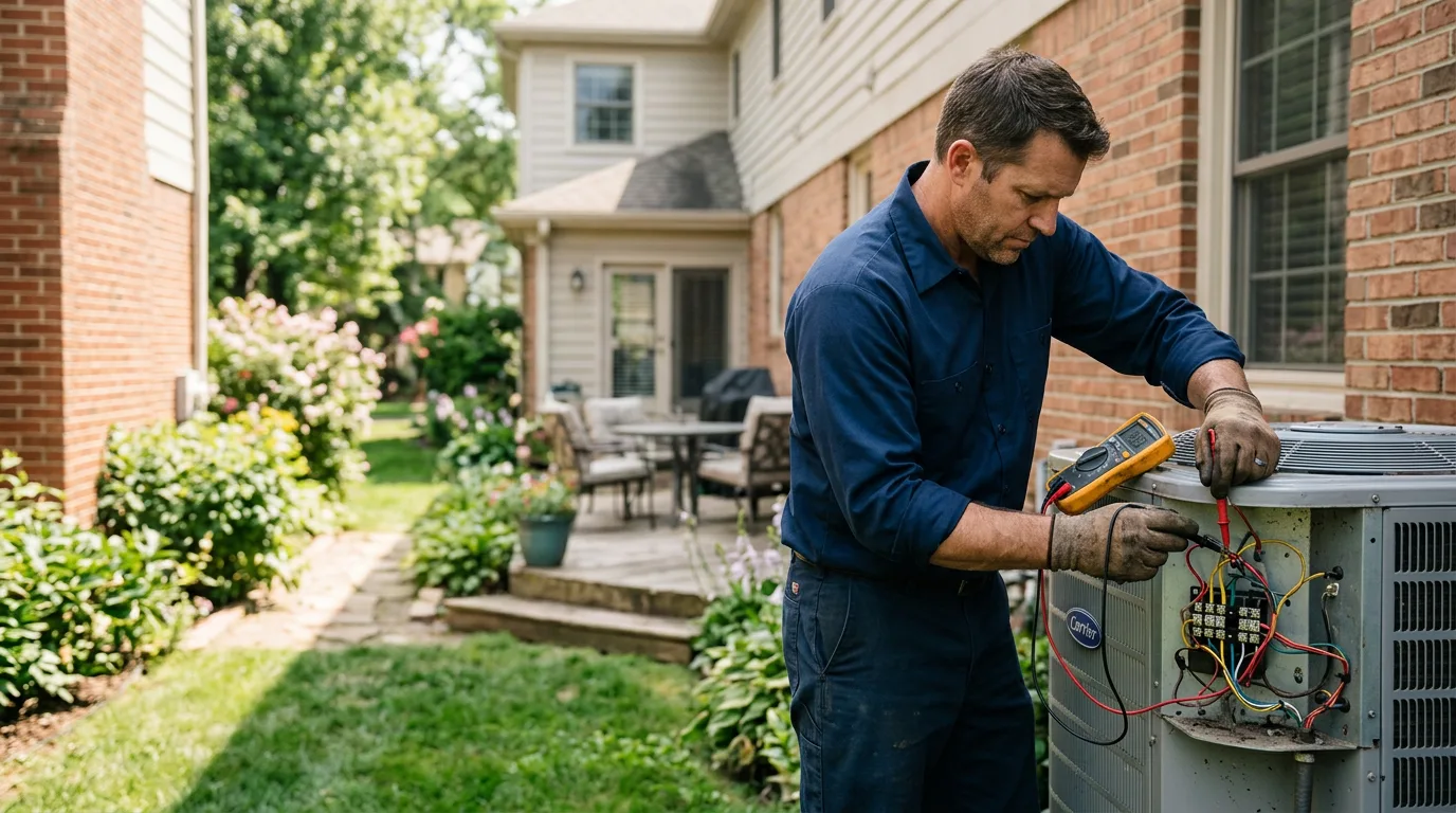 HVAC technician working near Bruington, VA